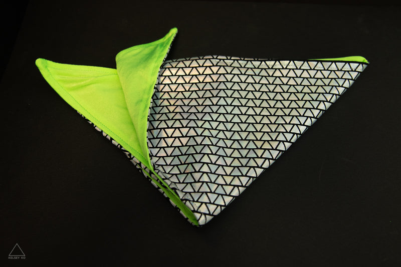 HOLO-LIME REVERSIBLE BANDANA