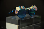 BLUE FLOWER POWER GLASSES