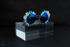 BLUE FLOWER POWER SUNGLASSES