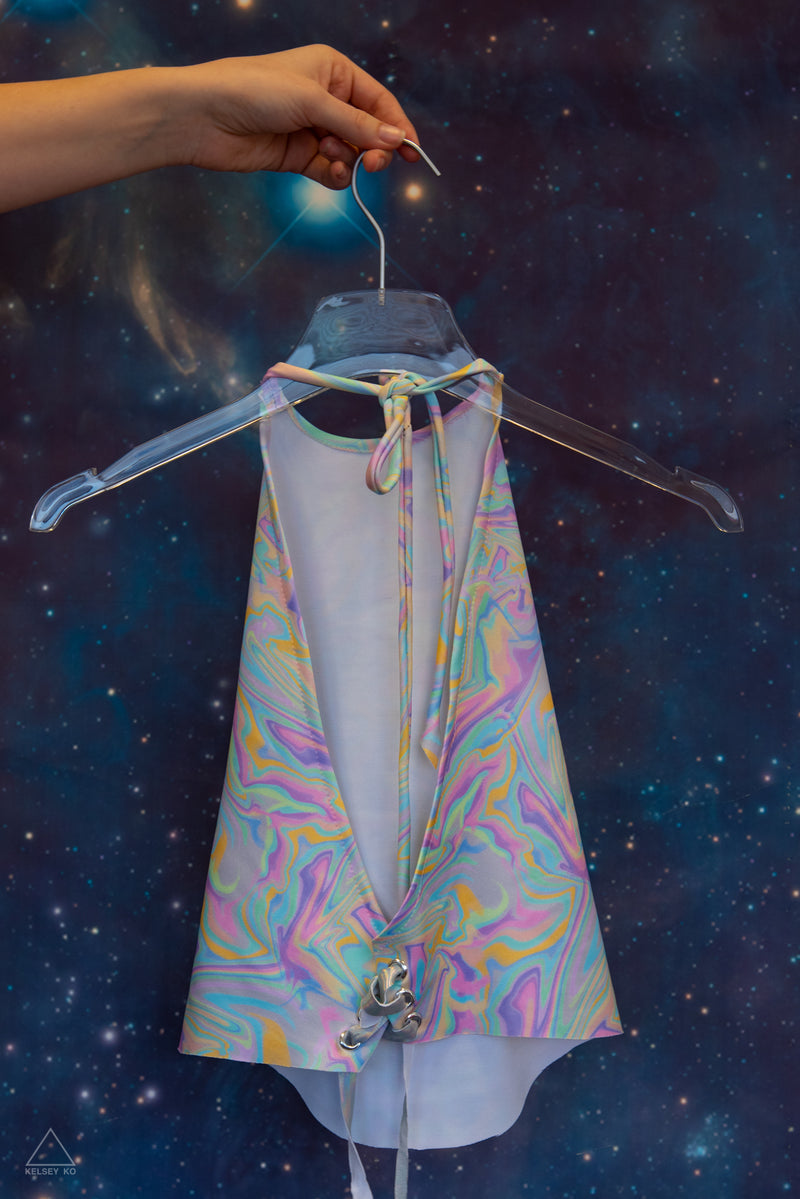 PSYCHEDELIC HALTER TOP