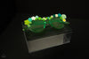 LIME FLOWER POWER GLASSES
