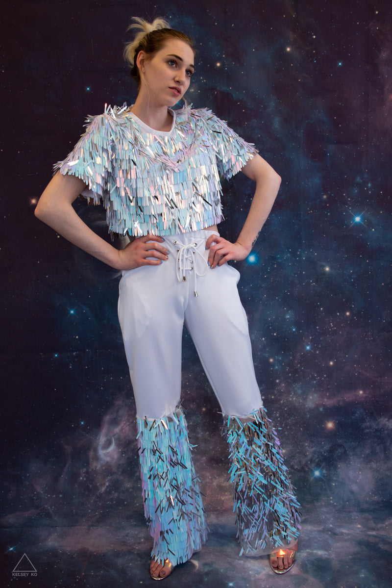 HOLOGRAPHIC SEQUIN FLARES