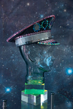 PURPLE GALAXY CAPTAIN'S HAT