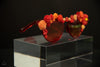RED FLOWER GLASSES