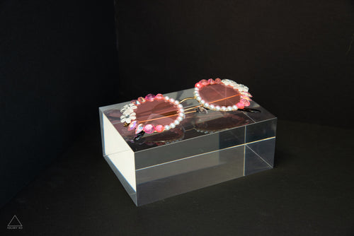 PINK FLOWER POWER SUNGLASSES