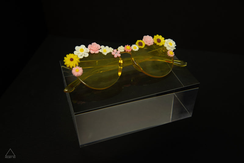 YELLOW FLOWER GLASSES