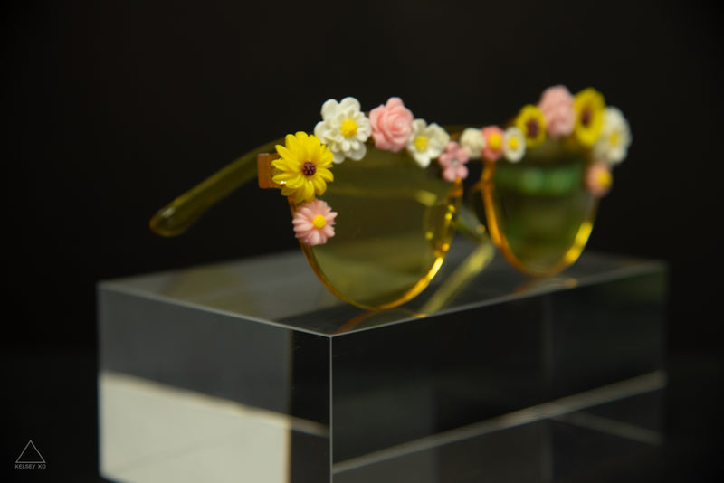 YELLOW FLOWER GLASSES