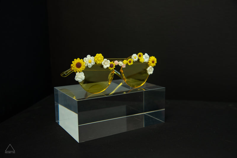 YELLOW FLOWER GLASSES