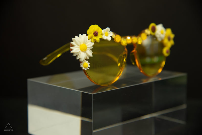 YELLOW FLOWER GLASSES